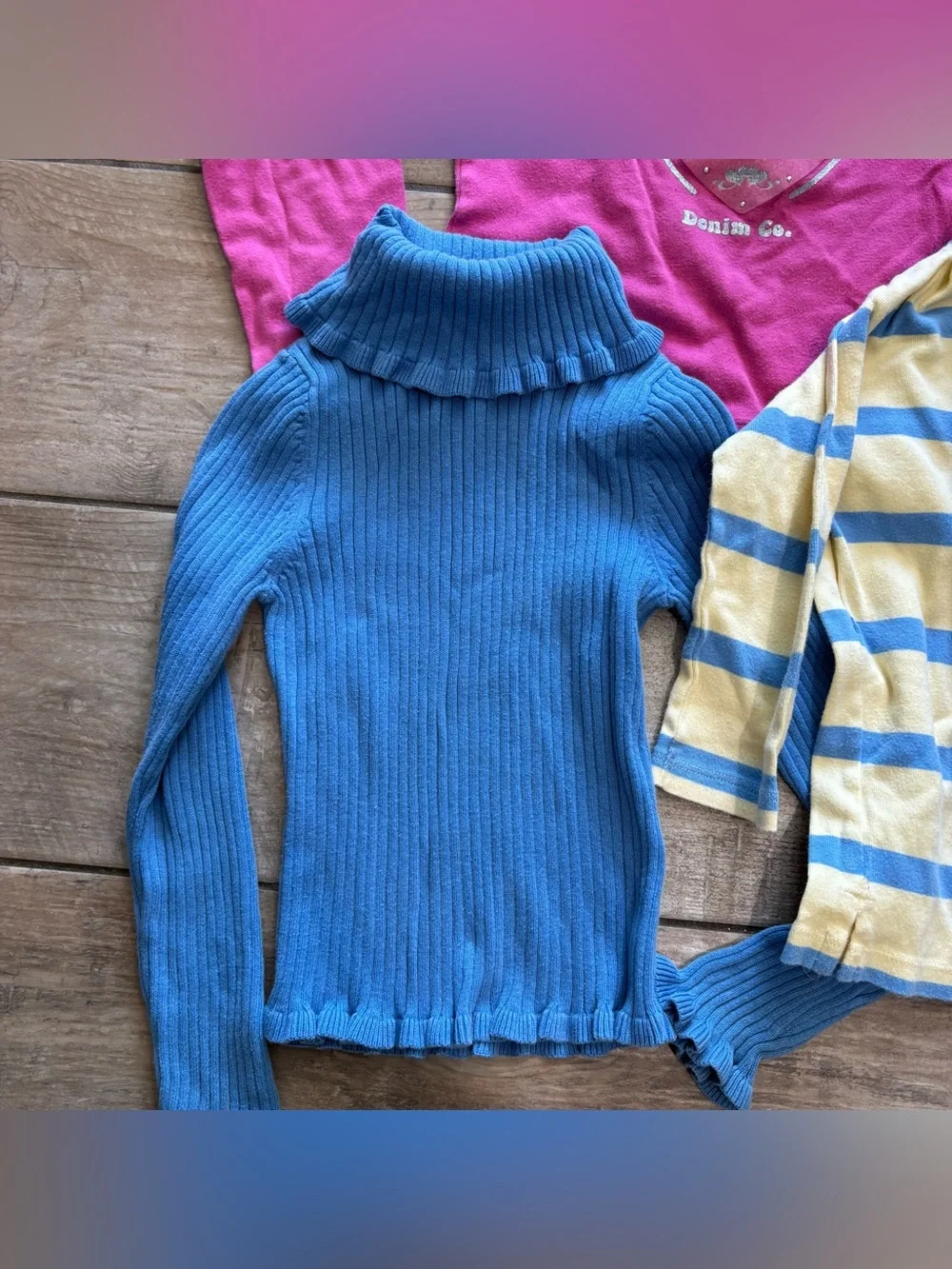 Y2K girls long sleeve shirt bundle Size Small/7 U.S Polo/Old Navy